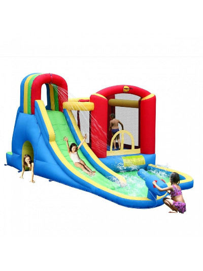 Игровой комплекс надувной с бассейном Морские забавы